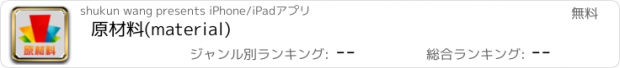 おすすめアプリ 原材料(material)