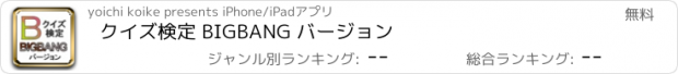 おすすめアプリ クイズ検定 BIGBANG バージョン