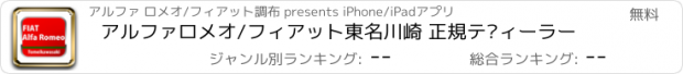 おすすめアプリ アルファロメオ/フィアット東名川崎 正規ディーラー