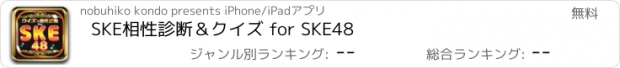 おすすめアプリ SKE相性診断＆クイズ for SKE48