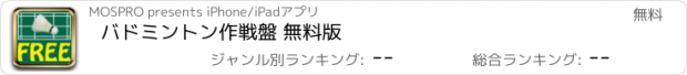 おすすめアプリ バドミントン作戦盤 無料版