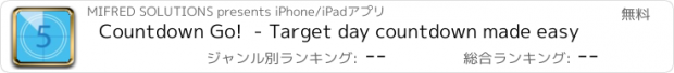 おすすめアプリ Countdown Go!  - Target day countdown made easy