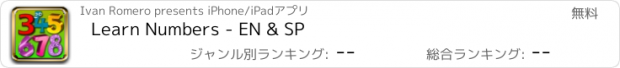 おすすめアプリ Learn Numbers - EN & SP