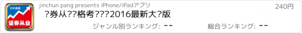 おすすめアプリ 证券从业资格考试题库2016最新大纲版