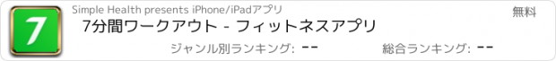 おすすめアプリ 7分間ワークアウト - フィットネスアプリ