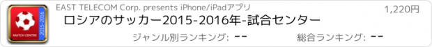 おすすめアプリ ロシアのサッカー2015-2016年-試合センター