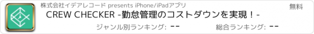 おすすめアプリ CREW CHECKER -勤怠管理のコストダウンを実現！-