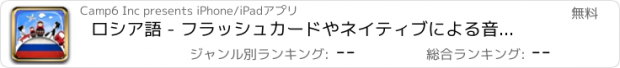 おすすめアプリ ロシア語 - フラッシュカードやネイティブによる音声付きの無料オフラインフレーズブック