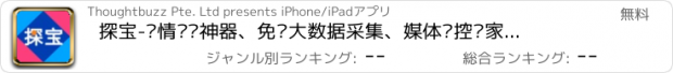 おすすめアプリ 探宝-舆情监测神器、免费大数据采集、媒体监控专家、自动报告发送