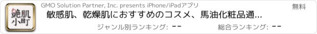 おすすめアプリ 敏感肌、乾燥肌におすすめのコスメ、馬油化粧品通販店　艶肌小町