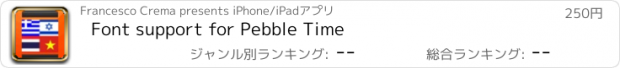 おすすめアプリ Font support for Pebble Time