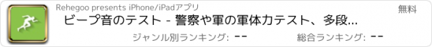 おすすめアプリ ビープ音のテスト - 警察や軍の軍体力テスト、多段階の評価テ