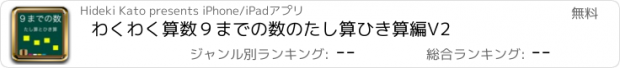 おすすめアプリ わくわく算数９までの数のたし算ひき算編V2