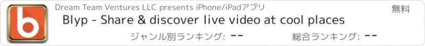 おすすめアプリ Blyp - Share & discover live video at cool places