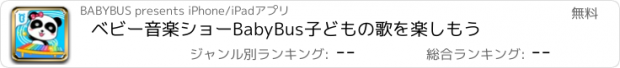 おすすめアプリ ベビー音楽ショーBabyBus　子どもの歌を楽しもう