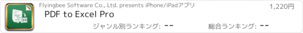 おすすめアプリ PDF to Excel Pro