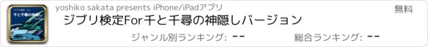 おすすめアプリ ジブリ検定　For　千と千尋の神隠し　バージョン