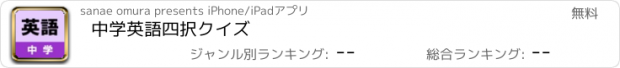 おすすめアプリ 中学英語四択クイズ