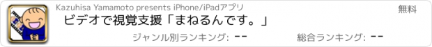 おすすめアプリ ビデオで視覚支援「まねるんです。」