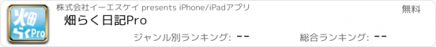 おすすめアプリ 畑らく日記Pro