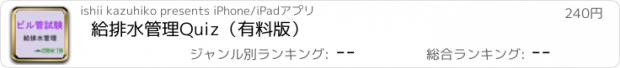 おすすめアプリ 給排水管理Quiz（有料版）