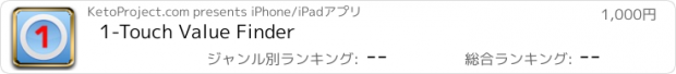 おすすめアプリ 1-Touch Value Finder