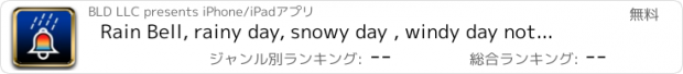 おすすめアプリ Rain Bell, rainy day, snowy day , windy day notification