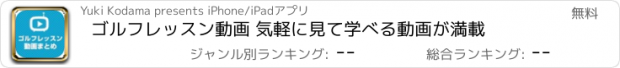 おすすめアプリ ゴルフレッスン動画 気軽に見て学べる動画が満載