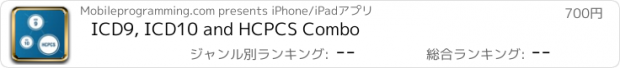 おすすめアプリ ICD9, ICD10 and HCPCS Combo