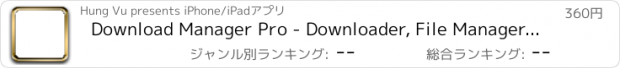 おすすめアプリ Download Manager Pro - Downloader, File Manager and Document Reader