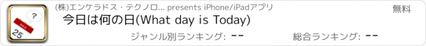 おすすめアプリ 今日は何の日(What day is Today)