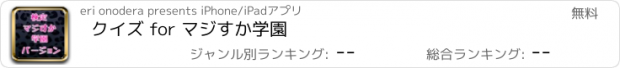 おすすめアプリ クイズ for マジすか学園