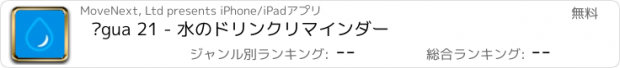 おすすめアプリ Água 21 - 水のドリンクリマインダー