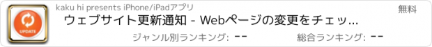 おすすめアプリ ウェブサイト更新通知 - Webページの変更をチェックアプリ