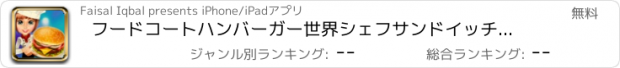 おすすめアプリ フードコートハンバーガー世界シェフサンドイッチ調理レストラン