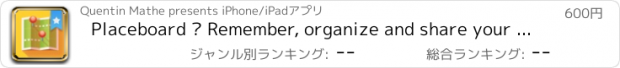おすすめアプリ Placeboard – Remember, organize and share your favorite places or locations