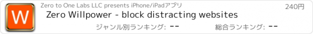 おすすめアプリ Zero Willpower - block distracting websites