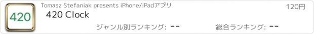 おすすめアプリ 420 Clock