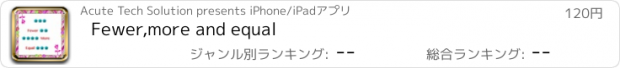 おすすめアプリ Fewer,more and equal