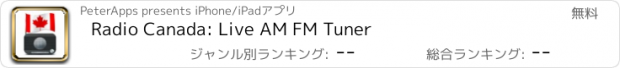 おすすめアプリ Radio Canada: Live AM FM Tuner