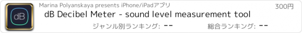 おすすめアプリ dB Decibel Meter - sound level measurement tool