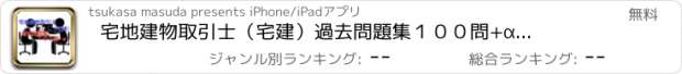 おすすめアプリ 宅地建物取引士（宅建）　過去問題集　１００問+α　人気