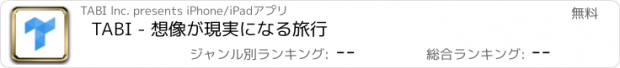 おすすめアプリ TABI - 想像が現実になる旅行