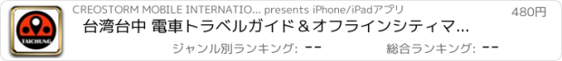 おすすめアプリ 台湾台中 電車トラベルガイド＆オフラインシティマップ, BeetleTrip Taichung travel guide with offline map and metro transit