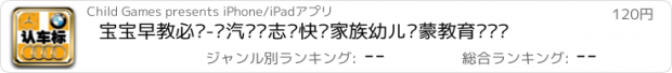 おすすめアプリ 宝宝早教必备-认汽车标志—快乐家族幼儿启蒙教育识图卡