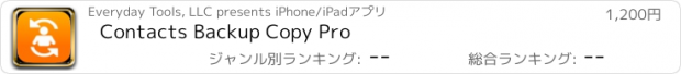 おすすめアプリ Contacts Backup Copy Pro