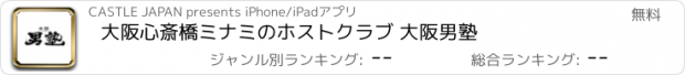 おすすめアプリ 大阪心斎橋ミナミのホストクラブ　 大阪男塾