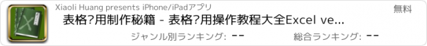 おすすめアプリ 表格应用制作秘籍 - 表格应用操作教程大全Excel version