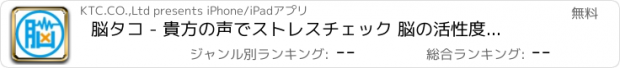 おすすめアプリ 脳タコ - 貴方の声でストレスチェック 脳の活性度を測ります