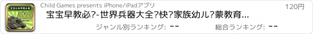 おすすめアプリ 宝宝早教必备-世界兵器大全—快乐家族幼儿启蒙教育识图卡